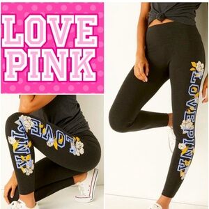 VS VICTORIAS SECRET PINK HIGH‎ WAIST LILAC COTTON LEGGING